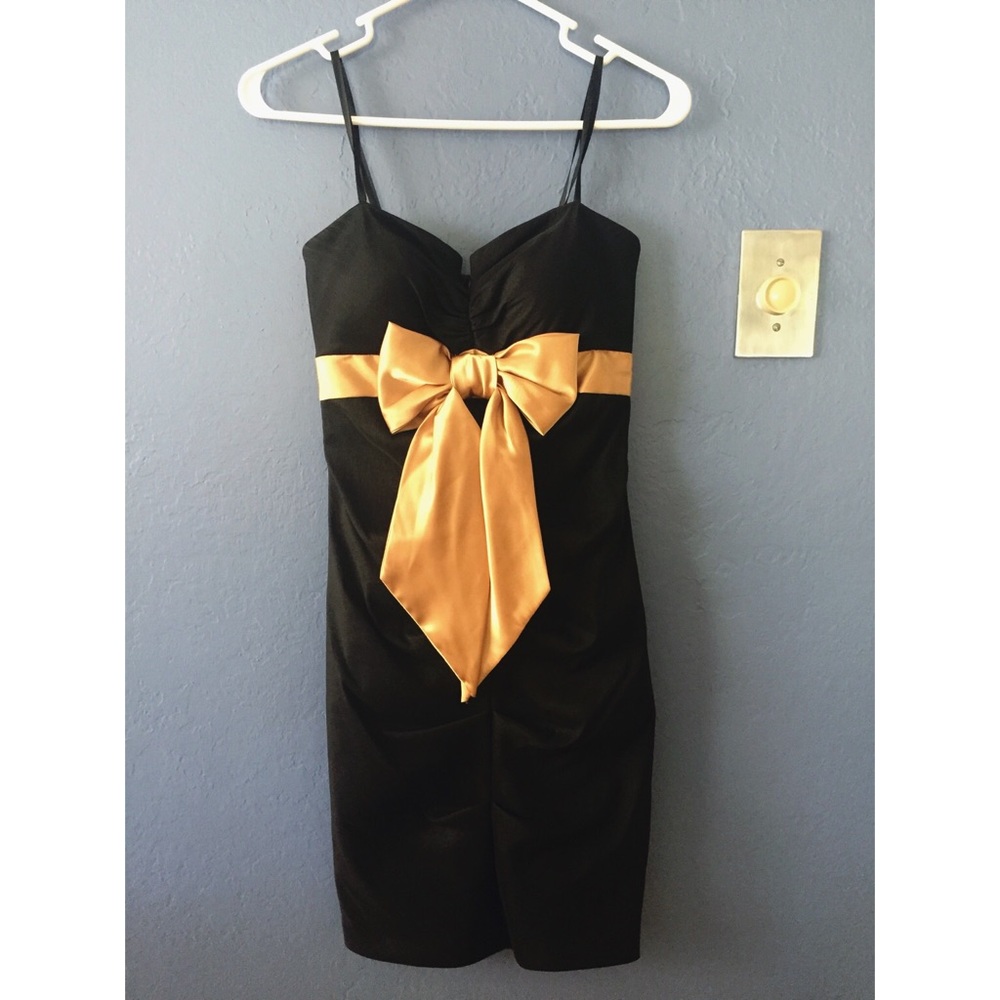 Black and Gold minidress from Blondie Nites!